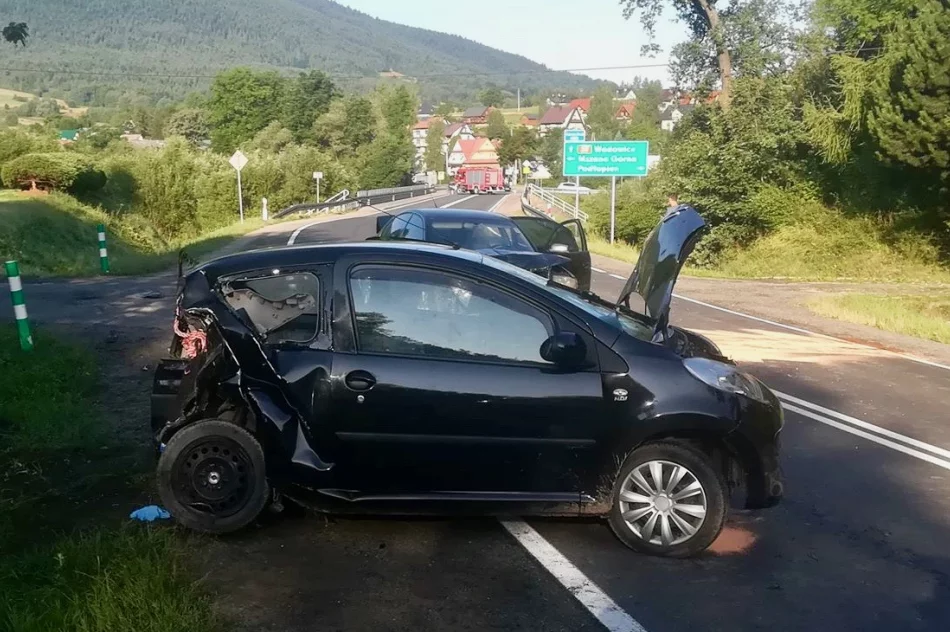 Zderzenie samochodów, jedna osoba trafiła do szpitala - zdjęcie 5