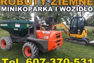 MINIKOPARKA I WOZIDŁO - USŁUGI - ROBOTY ZIEMNE - WYKOPY PRZYŁĄCZA FUNDAMENTY DRENY ODWODNIENIA - zdjęcie główne