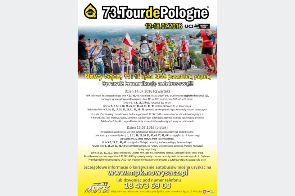 Tour de Pologne: jak pojadą autobusy MPK? - zdjęcie 2