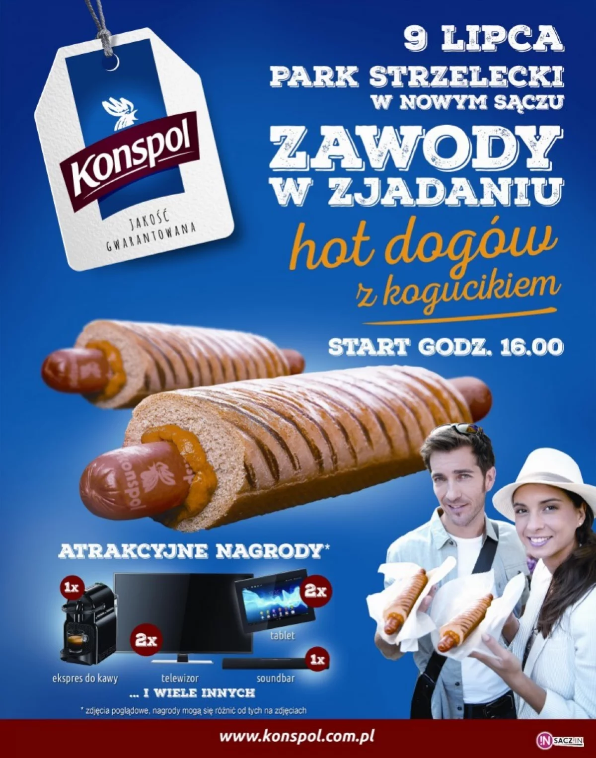 Zjedz jak największą ilość hot-dogów i wygraj telewizor!