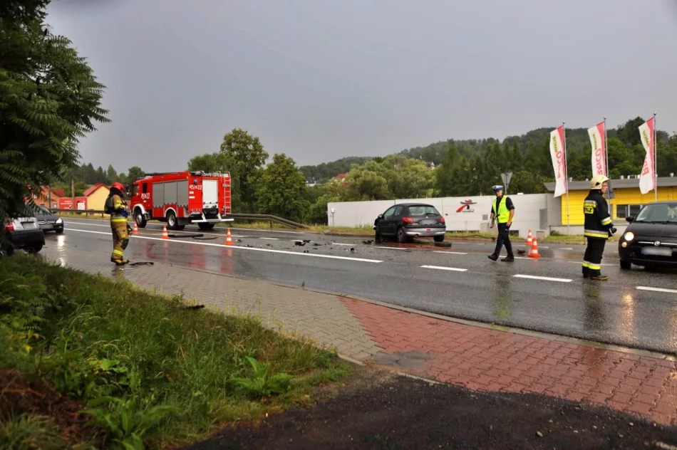 Peugeot zderzył się z Fiatem. Sprawca kolizji ukarany mandatem - zdjęcie 3