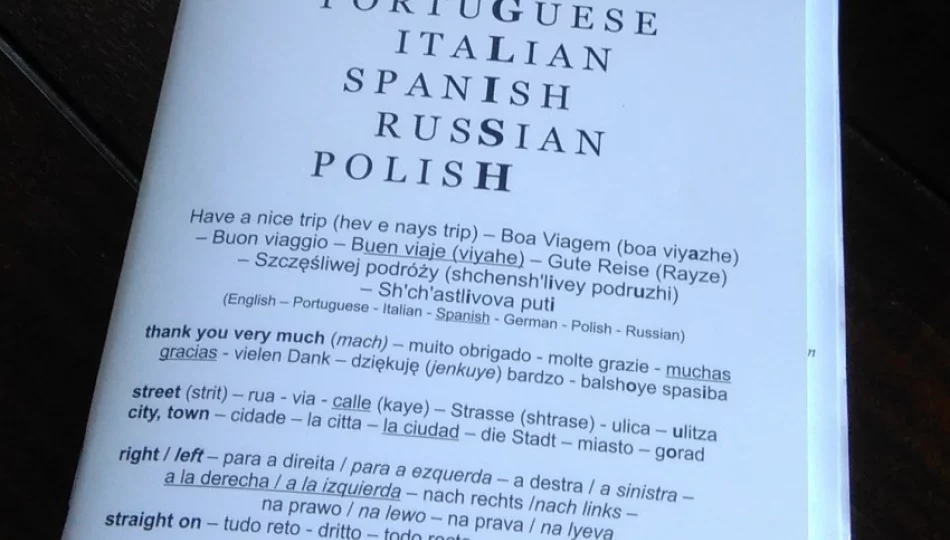 Broszura „Travel SOS” pomoże porozumieć się z obcokrajowcami - zdjęcie 1