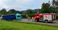 Ciężarówka blokowała pas ruchu na "krajówce" - zdjęcie 5