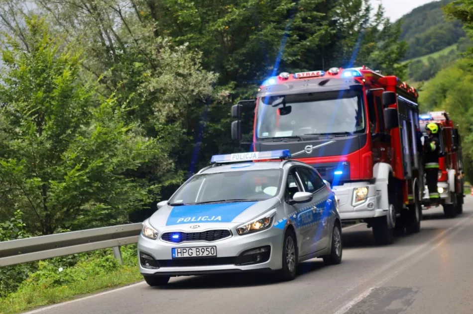 Opel uderzył w przydrożną barierę - zdjęcie 4