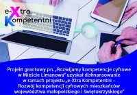 ,,Lista osób zakwalifikowanych do projektu ,,Rozwijamy kompetencje cyfrowe w mieście Limanowa" - zdjęcie główne
