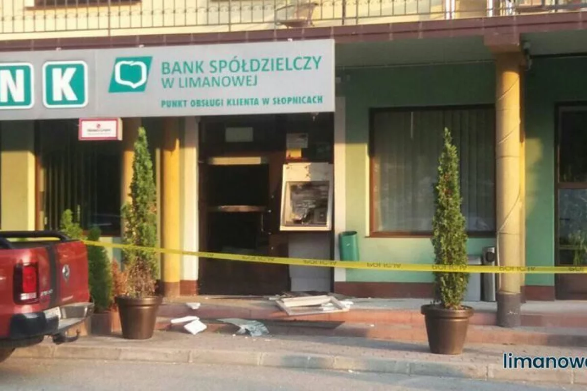 Spowodowali eksplozję bankomatu i ukradli 32 tys. zł