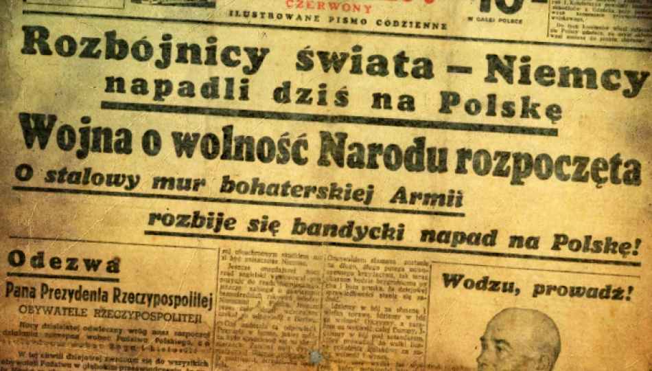 "Wycinki z przedwojennej prasy" - nagłówki gazet z 1 września 1939 roku - zdjęcie 1