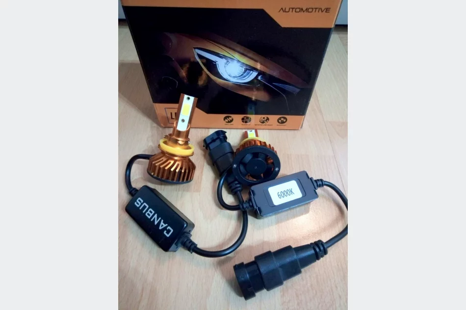 ŻARÓWKI H11 12V LED HALOGEN NOWE KPL Mocne Białe Światło 6000K CANBUS - zdjęcie 4