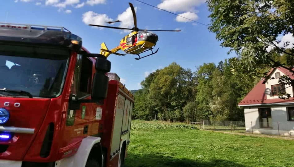 11-letnia dziewczynka porażona prądem. Do szpitala zabrał ją śmigłowiec - zdjęcie 1