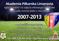 Akademia Piłkarska Limanovia prowadzi nabór - zdjęcie główne