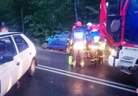 Zderzenie dwóch samochodów w Naściszowej - zdjęcie główne