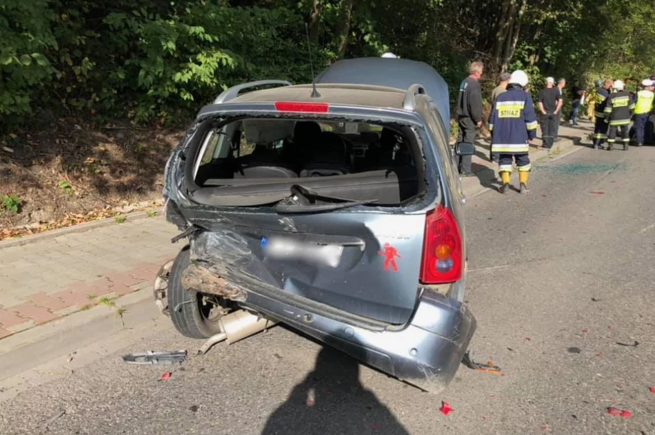 Zderzenie samochodów - pięć osób poszkodowanych - zdjęcie 2