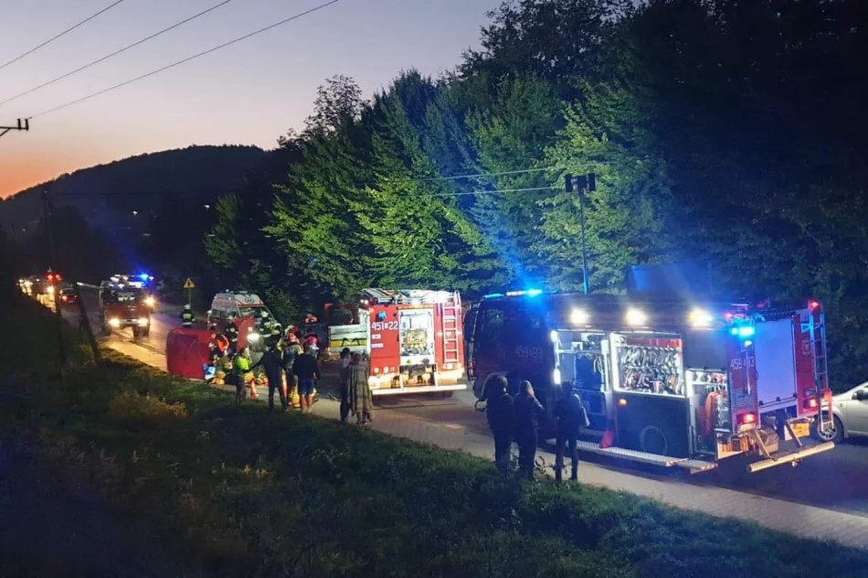 Zderzenie samochodów - siedem osób poszkodowanych - zdjęcie 6