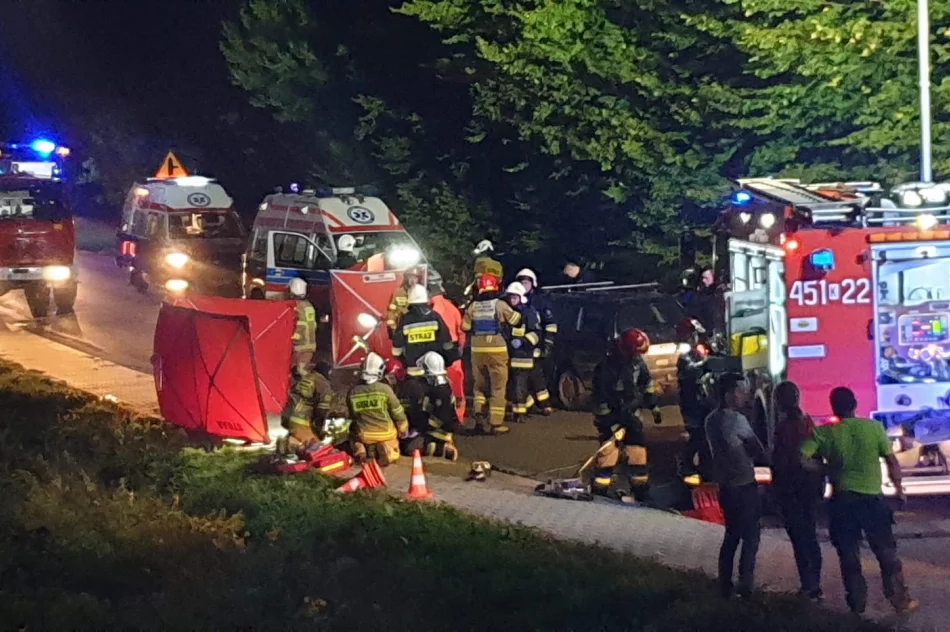 Zderzenie samochodów - siedem osób poszkodowanych - zdjęcie 9