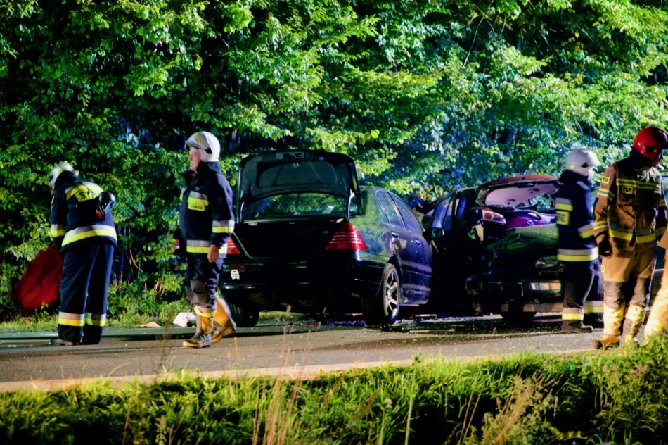 Zderzenie samochodów - siedem osób poszkodowanych - zdjęcie 19