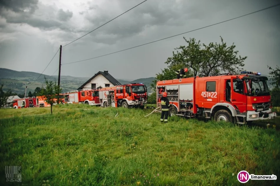 Wyładowanie atmosferyczne przyczyną pożaru (wideo) - zdjęcie 4