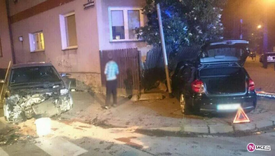 Nowy Sącz: zderzenie dwóch samochodów na ul. Zygmuntowskiej - zdjęcie 1