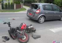 Kolizja samochodu z motorowerem i dwóch nietrzeźwych - zdjęcie główne