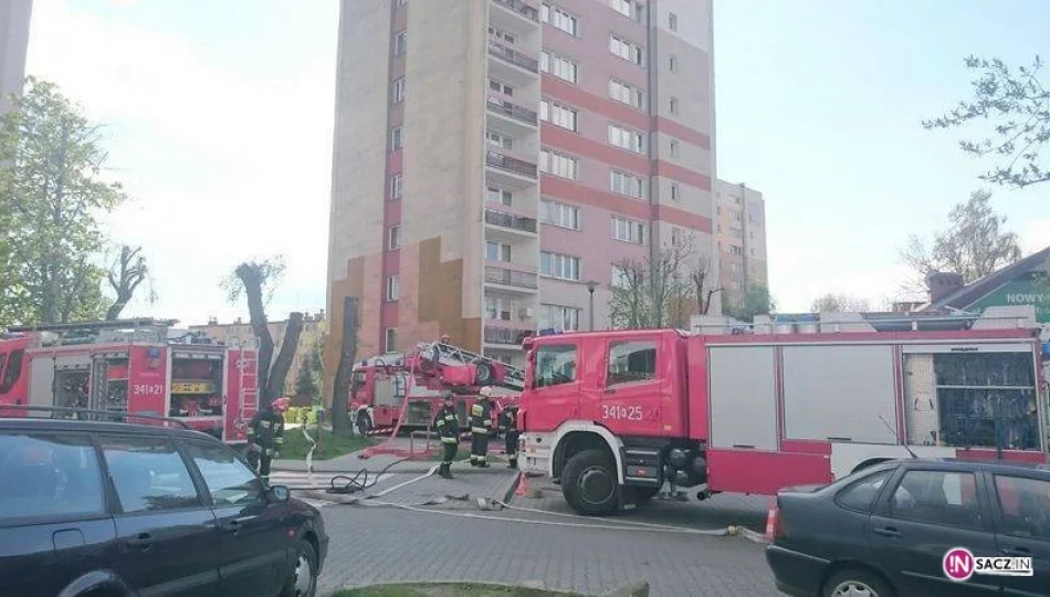 Nowy Sącz - ćwiczenia strażaków na osiedlu Millenium - zdjęcie 1