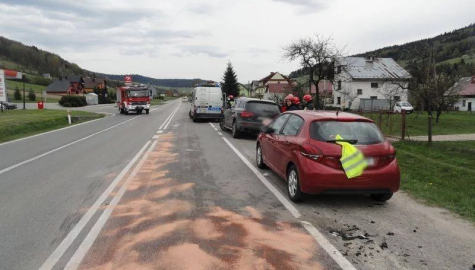 Nowa Wieś:  zderzenie dwóch samochodów osobowych - zdjęcie 1