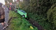 Zderzenie trzech samochodów na "krajówce" - zdjęcie 4