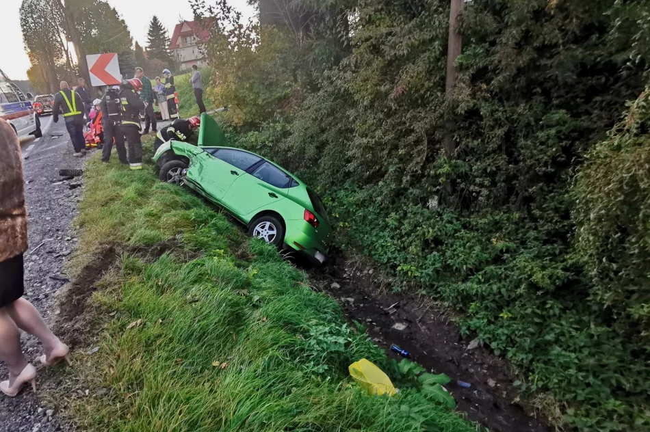 Zderzenie trzech samochodów na "krajówce" - zdjęcie 4