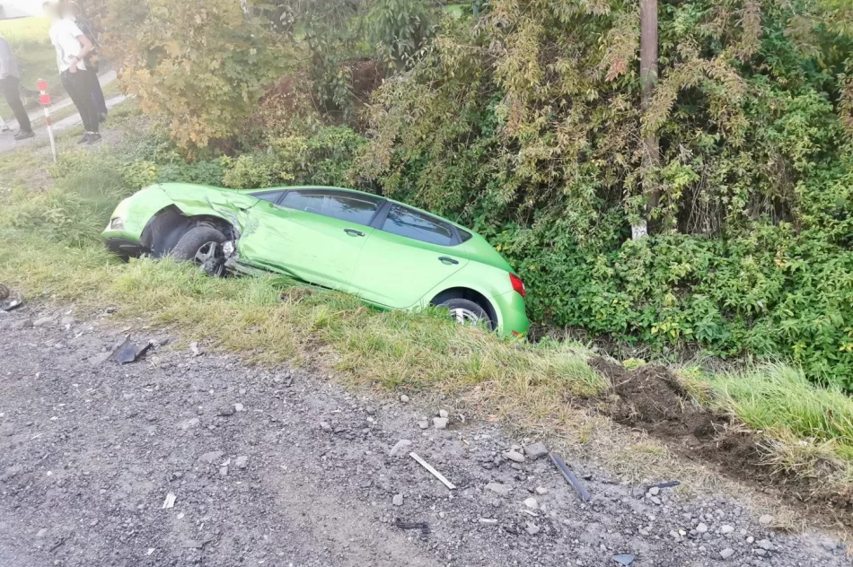 Zderzenie trzech samochodów na "krajówce" - zdjęcie 5