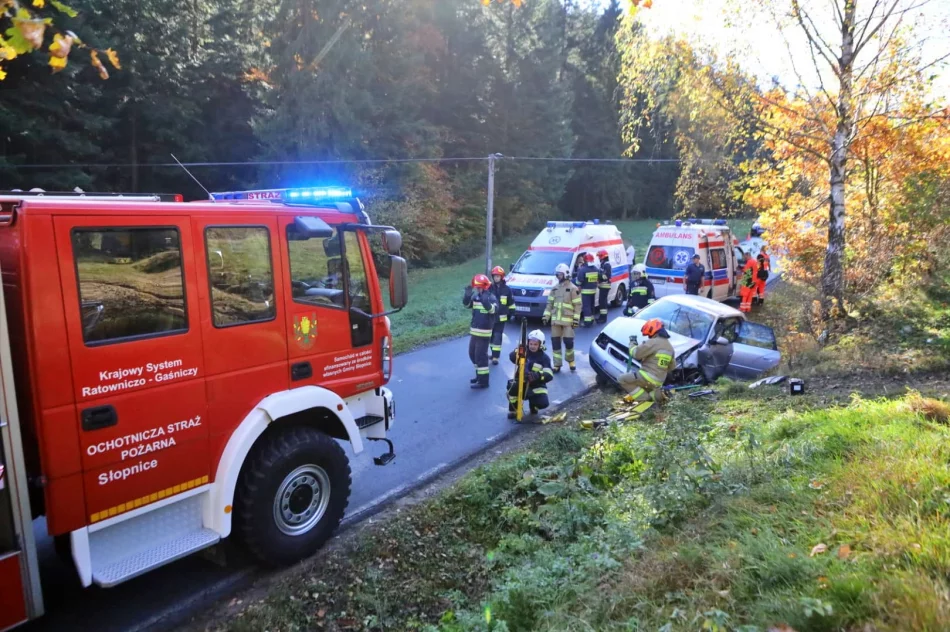 22-latek w Audi wjechał do rowu i uderzył w przepust - zdjęcie 2