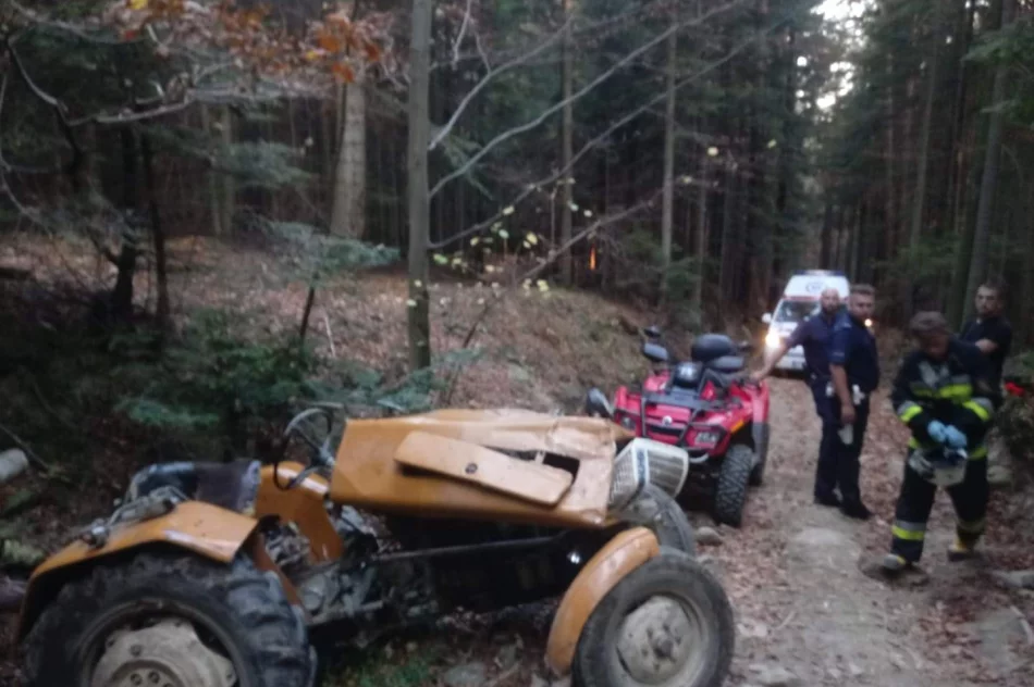 Mężczyzna przygnieciony przez ciągnik - zdjęcie 2