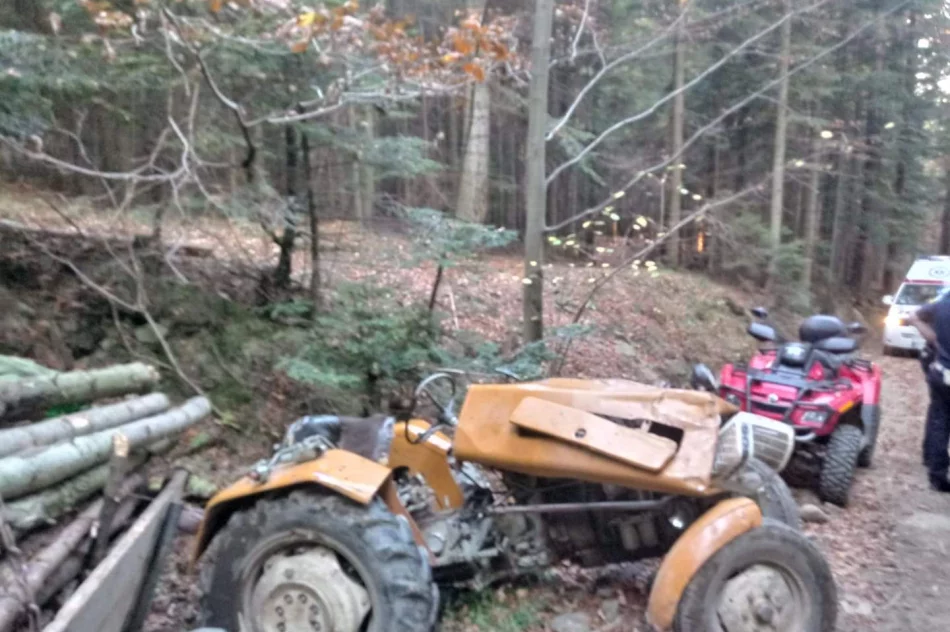 Mężczyzna przygnieciony przez ciągnik - zdjęcie 3