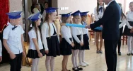 Pierwszoklasiści z SP Wysokie uroczyście włączeni w grono uczniów  - zdjęcie 2
