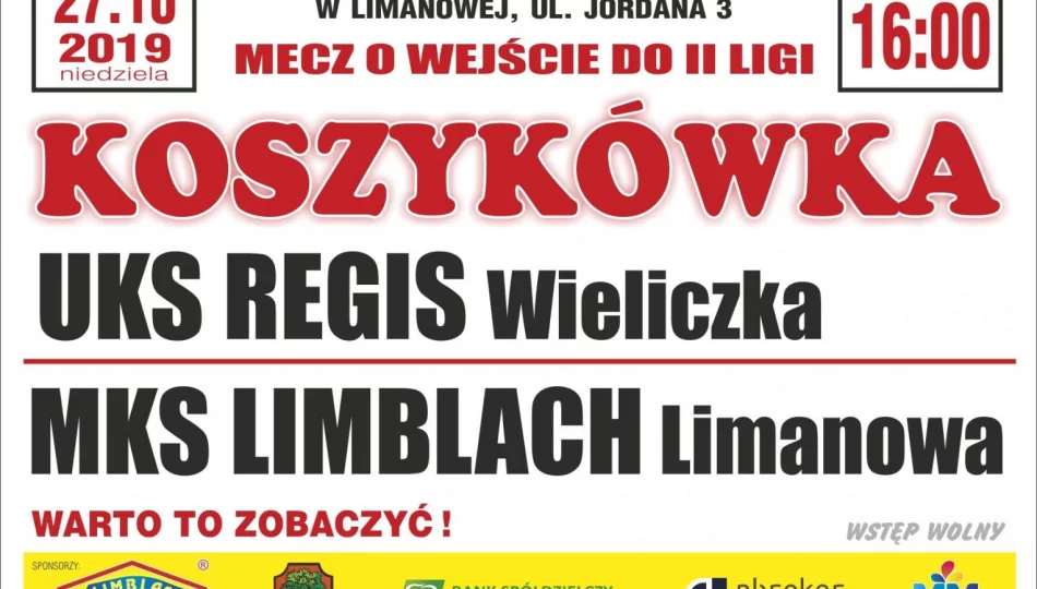 Ligowa koszykówa wraca do Limanowej - zdjęcie 1