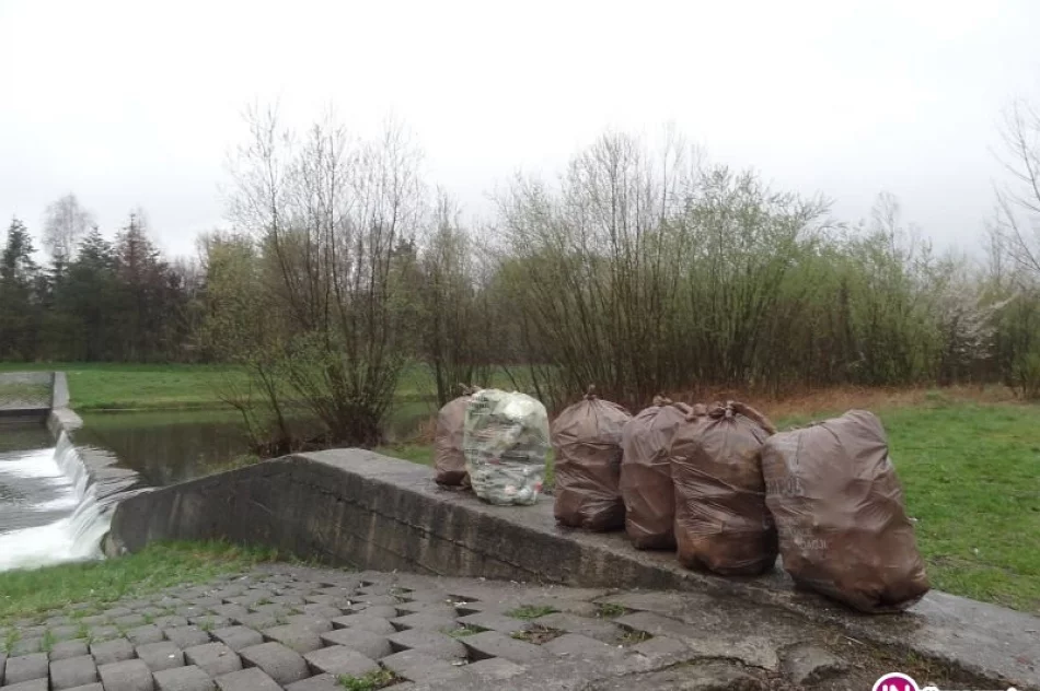 Nad rzeką śmieci jakby mniej, a i tak uzbierano dwie tony - zdjęcie 2