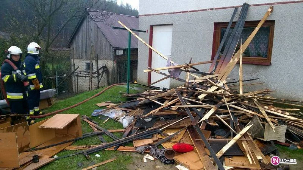 Gródek nad Dunajcem: pożar w budynku mieszkalnym