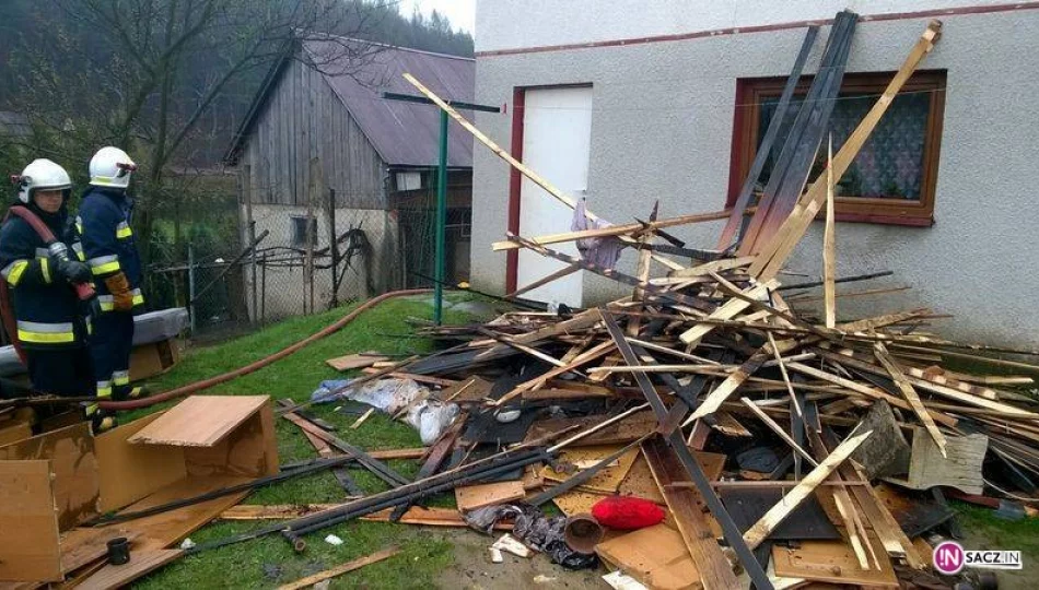 Gródek nad Dunajcem: pożar w budynku mieszkalnym - zdjęcie 1