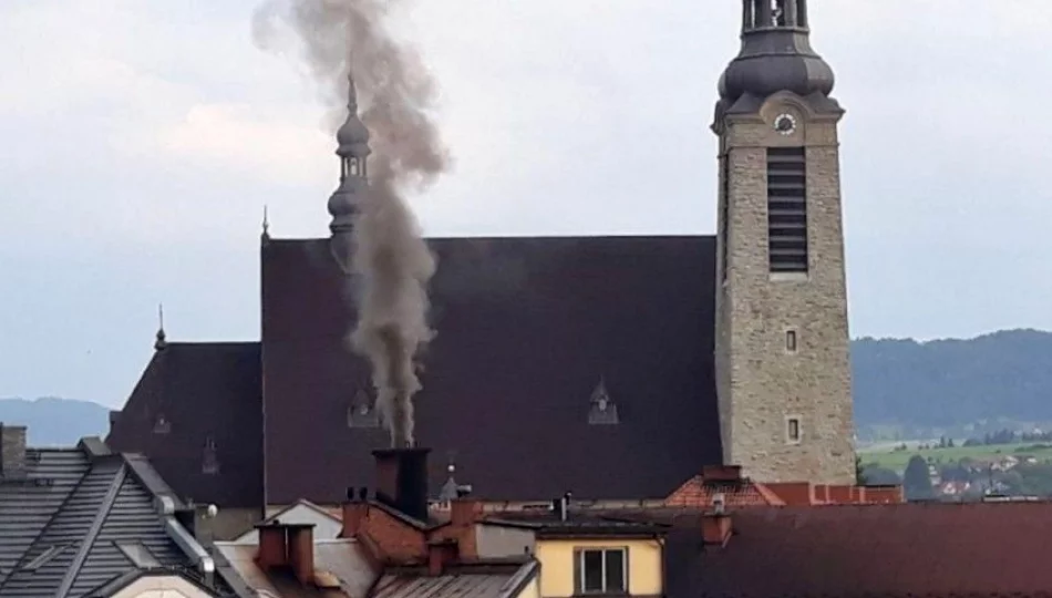 Mieszkańcy zgłosili problem dymu, unoszącego się z komina. W toku kontroli nie stwierdzono spalania odpadów - zdjęcie 1