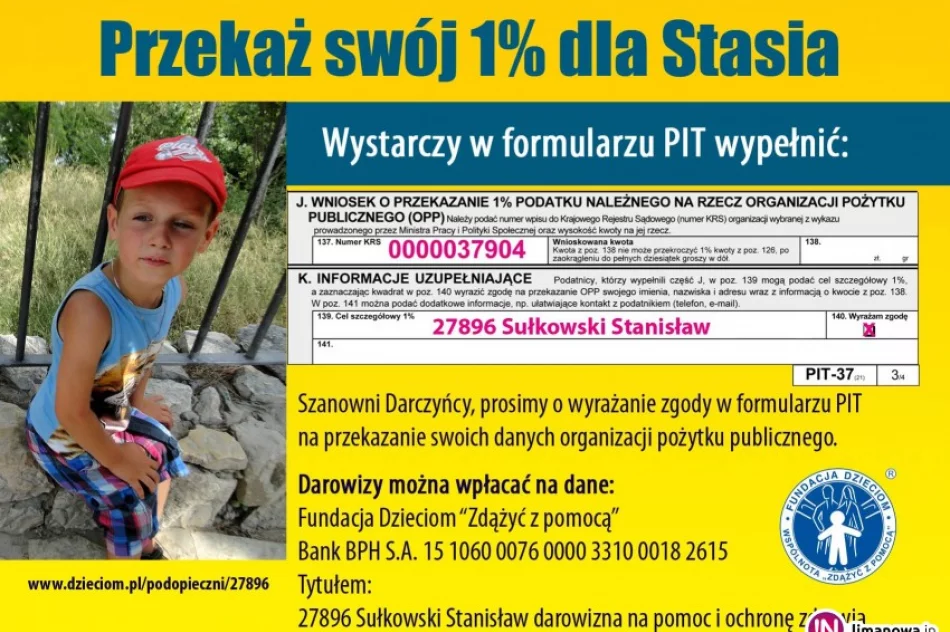 Jedyną szansą jest operacja. Staś liczy na wsparcie! - zdjęcie 3