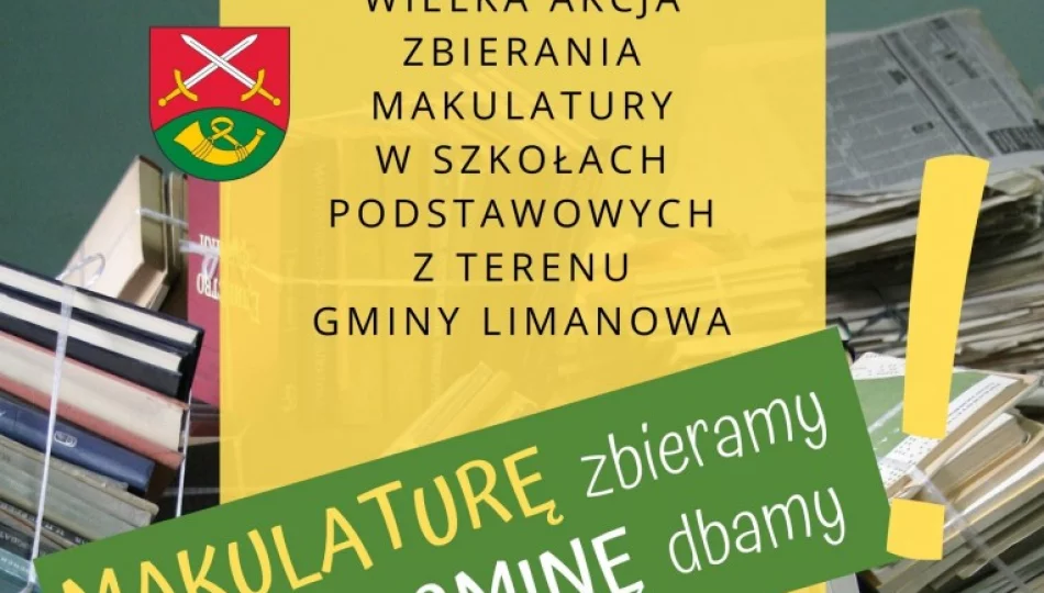 Konkursowa zbiórka makulatury dla szkół z terenu gminy Limanowa - zdjęcie 1