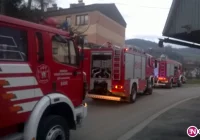 Pożar instalacji jednego z mieszkań w bloku - zdjęcie główne