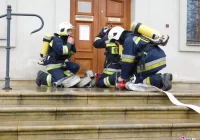 Biecz: Strażackie ćwiczenia w Ratuszu - zdjęcie główne
