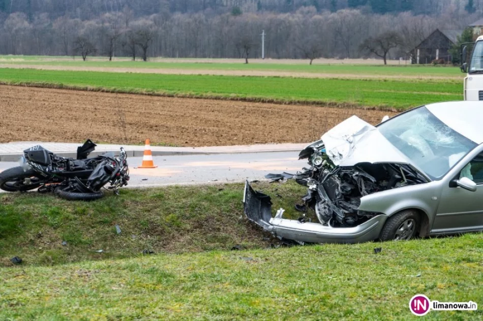 19-letni kierowca auta sprawcą wypadku, motocyklista bez uprawnień - zdjęcie 2