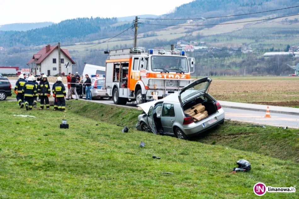 19-letni kierowca auta sprawcą wypadku, motocyklista bez uprawnień - zdjęcie 3