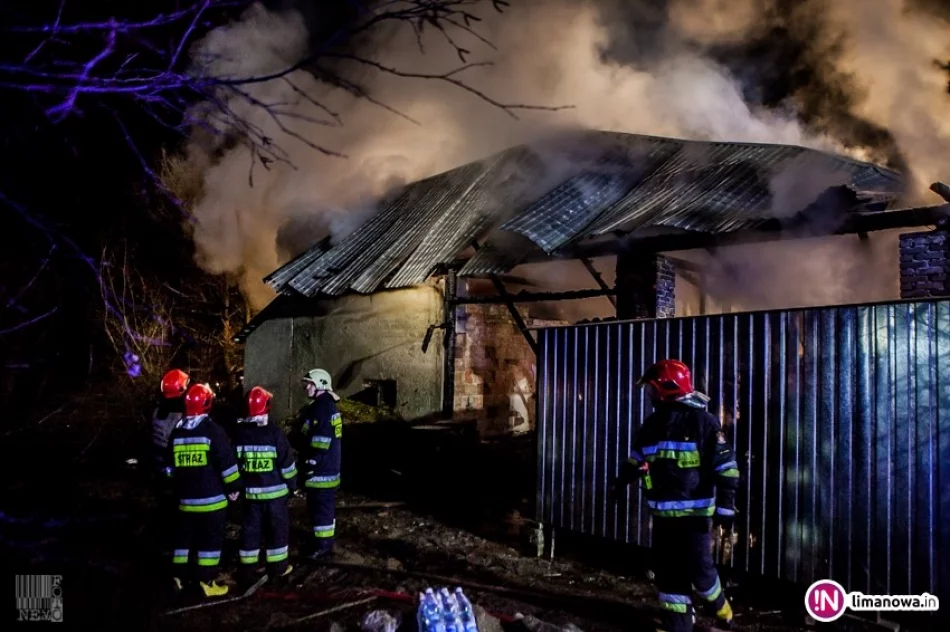 Nocny pożar zabudowań gospodarczych (wideo) - zdjęcie 3