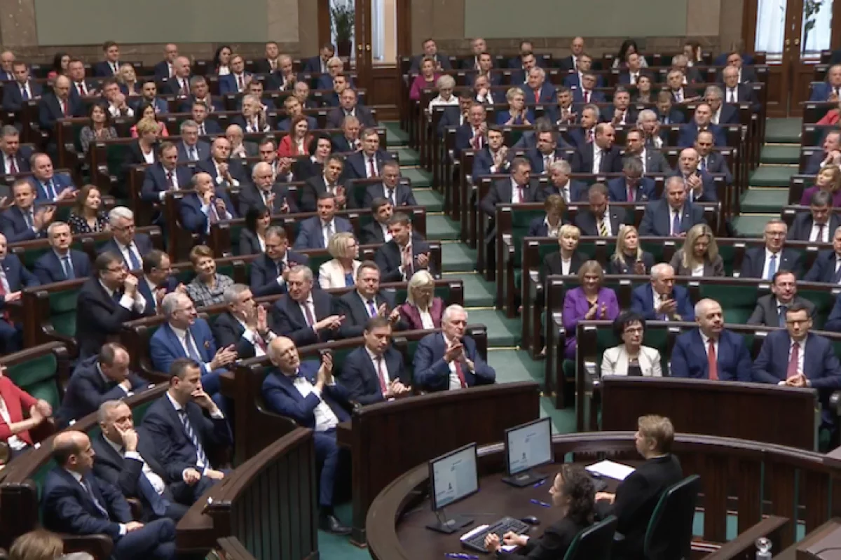 Pierwsze posiedzenie Sejmu i Senatu na żywo