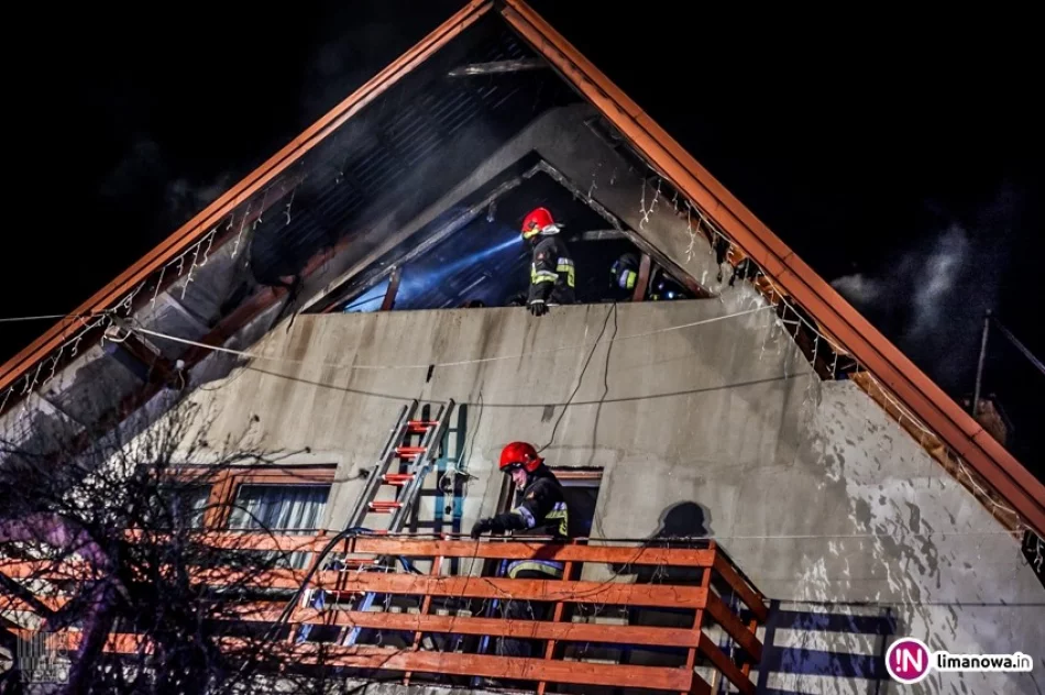 Pożar poddasza - 200 tys. zł strat (wideo) - zdjęcie 2