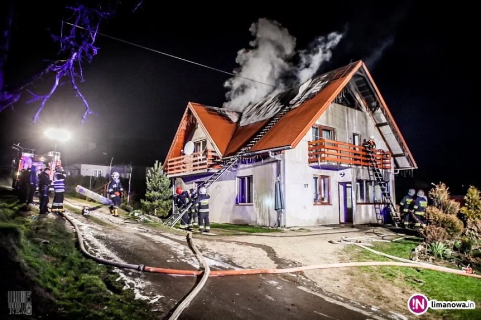 Pożar poddasza - 200 tys. zł strat (wideo) - zdjęcie 3