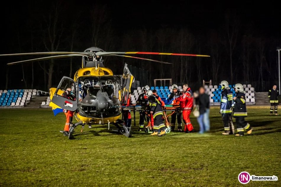 Pięciolatek wciągnięty przez paski klinowe silnika. W ciężkim stanie zabrał go LPR (wideo) - zdjęcie 3