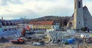 Rynek wielkim placem budowy  - pierwsza warstwa asfaltu - zdjęcie 3