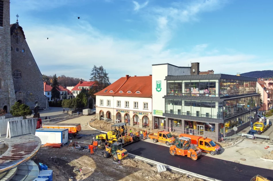 Przebudowa rynku - postępy prac - 19 listopada 2019 r. - zdjęcie 15