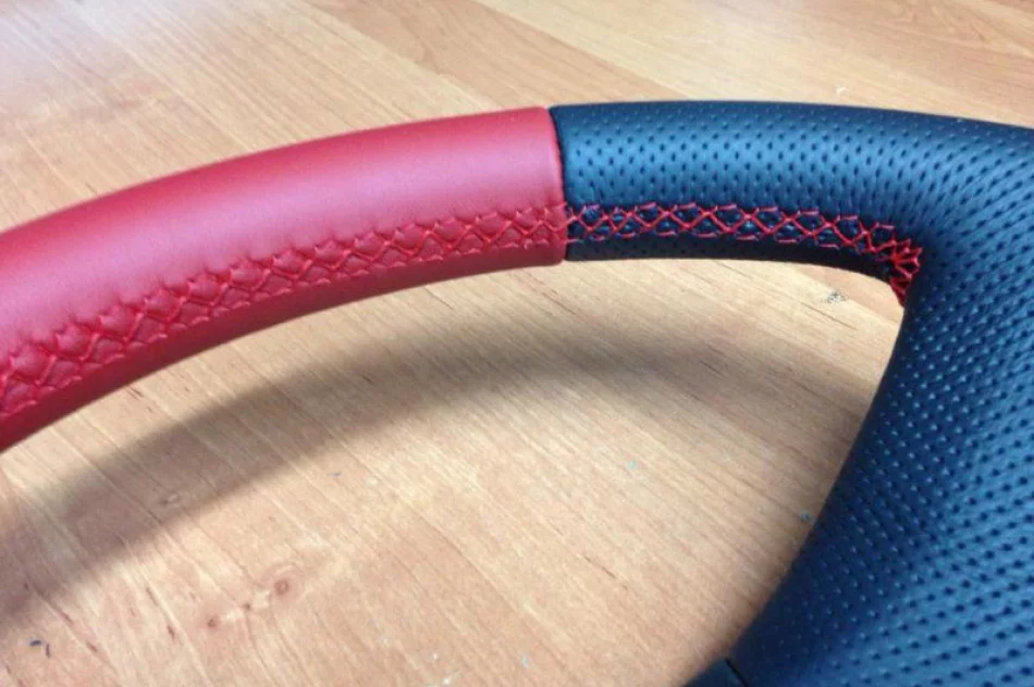 Obszywanie kierownic skórą - zdjęcie 5